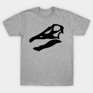 Diplodocus skull - black T-Shirt